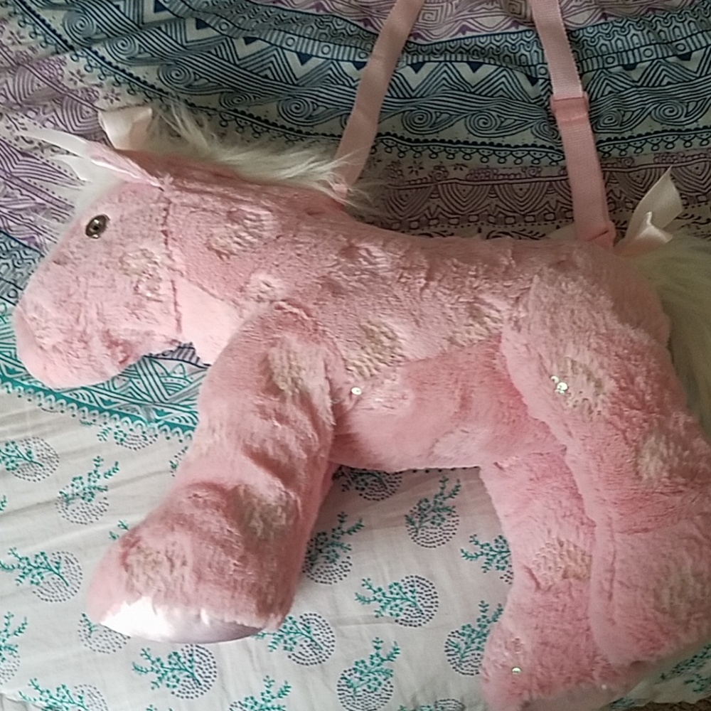 Kids Stuffed animal horse purse